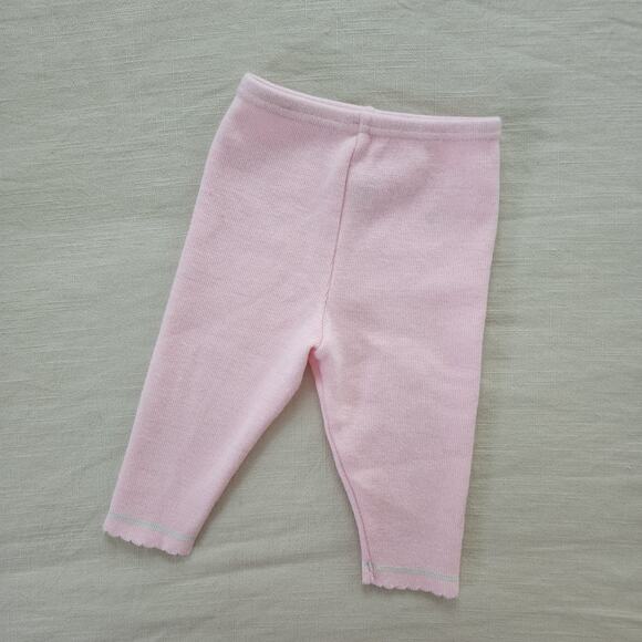 Vintage Pastel Pink Knit Pants 12 months - Picture 1 of 8
